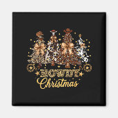 Howdy Christmas Xmas Tree Cowboy Western Coquette Magnet (Vorne)