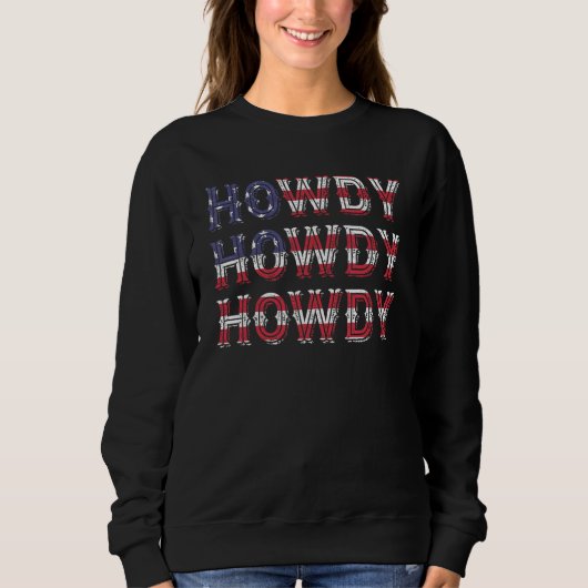 Howdy Country Southern Rodeo Sweatshirt (Vorderseite)