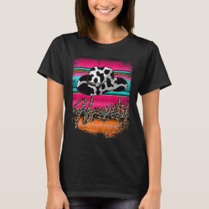 HOWDY Country Southern Western Serape Leopard Kuh T-Shirt