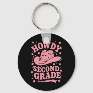 Howdy Cowboy Cowgirl zurück in die Schule Schlüsselanhänger