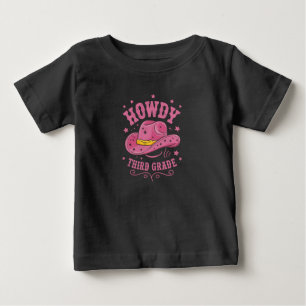Howdy Cowboy Cowgirl zurück zur Schule Baby T-shirt