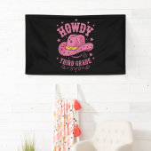 Howdy Cowboy Cowgirl zurück zur Schule Banner (Insitu)