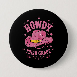 Howdy Cowboy Cowgirl zurück zur Schule Button