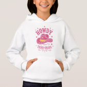 Howdy Cowboy Cowgirl zurück zur Schule Hoodie (Vorderseite)