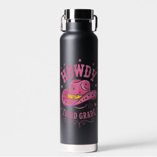 Howdy Cowboy Cowgirl zurück zur Schule Trinkflasche