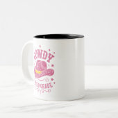 Howdy Cowboy Cowgirl zurück zur Schule Zweifarbige Tasse (Vorderseite Links)