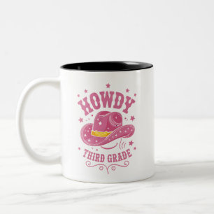 Howdy Cowboy Cowgirl zurück zur Schule Zweifarbige Tasse