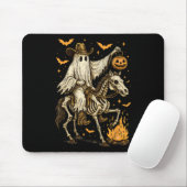 Howdy Cowboy Ghost Pumpkin Riding Skeleton Pferd H Mousepad (Mit Mouse)