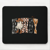 Howdy, Cowboy Ghost, Soky Halloween Funny Gift T-S Mousepad (Vorne)