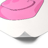 Howdy Cowboy Hat Pink Poster (Ecke)