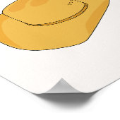 Howdy Cowboy Hat Yellow Poster (Ecke)
