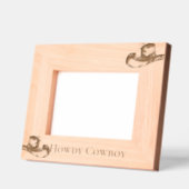 Howdy Cowboy Western Hat Geätzte Rahmen (Links)