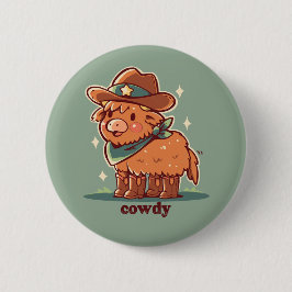 Howdy Cowdy Button