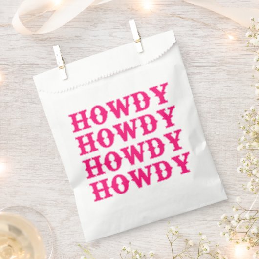 Howdy Cowgirl Disco Last Rodeo Geschenktütchen (Ausgeschnitten)