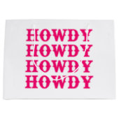 Howdy Cowgirl Disco Last Rodeo Große Geschenktüte (Vorderseite)