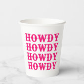 Howdy Cowgirl Disco Last Rodeo Pappbecher (Rückseite)