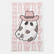 Howdy Cowgirl Halloween Niedliche Küchenhandtuch