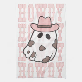 Howdy Cowgirl Halloween Niedliche Küchenhandtuch Geschirrtuch
