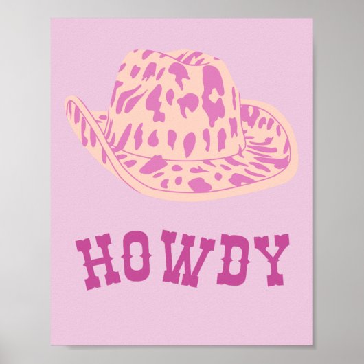 Howdy Cowgirl-Hut Poster (Vorne)
