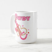 Howdy Cowgirl Kaffeetasse (Vorderseite Links)