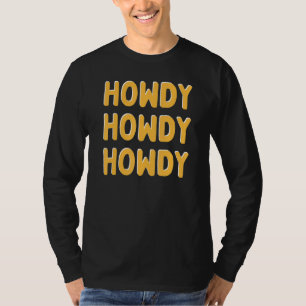 Howdy Cowgirl Retro Vintag Country Western Cowgir T-Shirt