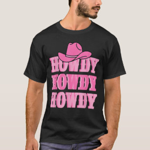 Howdy Cowgirl Retro Vintag Country Western Yeehaw T-Shirt