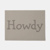 Howdy Doormat Geschenk Fußmatte (Vorderseite)