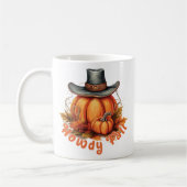 Howdy Fall - Rustikale Herbstwoben Kaffeetasse (Links)