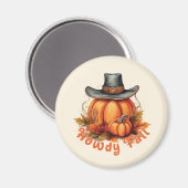 Howdy Fall - Rustikale Herbstwoben Magnet (Vorderseite/Rückseite)