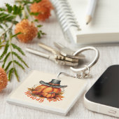 Howdy Fall - Rustikale Herbstwoben Schlüsselanhänger (Vorderseite rechts)