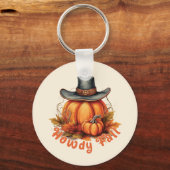 Howdy Fall - Rustikale Herbstwoben Schlüsselanhänger (Vorderseite)