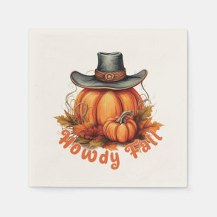 Howdy Fall - Rustikale Herbstwoben Serviette