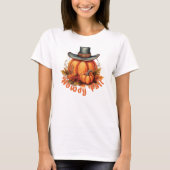 Howdy Fall - Rustikale Herbstwoben T-Shirt (Vorderseite)