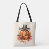 Howdy Fall - Rustikale Herbstwoben Tasche (Rückseite)