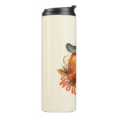 Howdy Fall - Rustikale Herbstwoben Thermosbecher (Nach links gedreht)