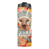 Howdy Fall sukkulente Kuh Thermosbecher (Vorderseite)