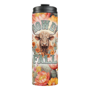 Howdy Fall sukkulente Kuh Thermosbecher