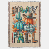 Howdy Fall Throw Blanket Geheimnis Weihnachtsgesch Decke (Vorderseite Vertikal)