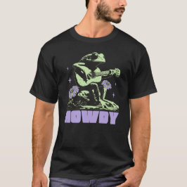 Howdy Frog Gitarre Niedlich und Quirky spielen T-Shirt
