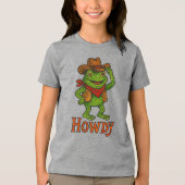 Howdy Frog Tri-Blend Shirt (Vorderseite)