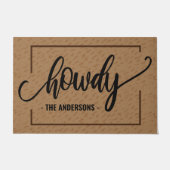 Howdy - Funny Personalize Welcome Fußmatte (Vorderseite)