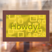 Howdy Geometric  Fensteraufkleber (Blatt 2)