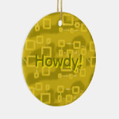 Howdy Geometric  Keramik Ornament (Rechts)
