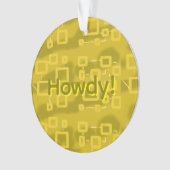 Howdy Geometric Ornament (Vorderseite)