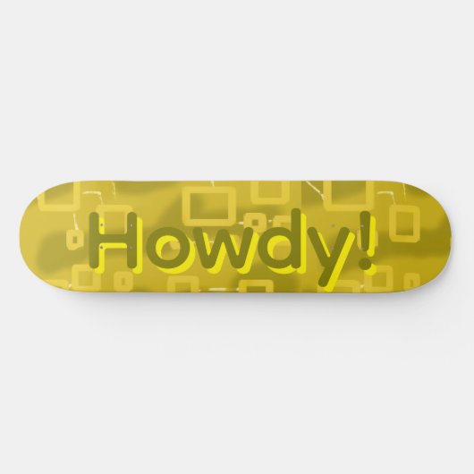 Howdy Geometric  Skateboard (Horizontal)