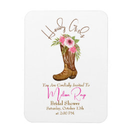 Howdy Girl Cowgirl Boots Brautparty Magnet