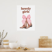 Howdy Girls Poster (Küche)
