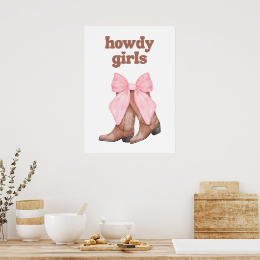 Howdy Girls Poster (Küche)
