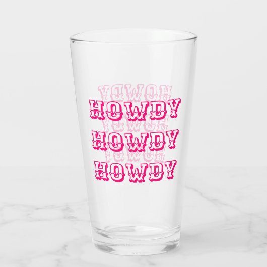 Howdy Glas (Rückseite)