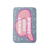 Howdy Good Lookin Rancher Cowboy Hat Blue Badematte (Vorderseite Vertikal)